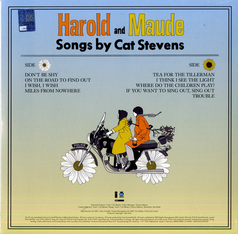 Stevens Cat - Harold & Maud (Rsd 21 Yellow Vinyl 180Gr.) Lp 0602435596044