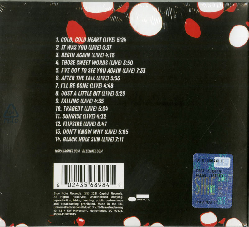 Jones Norah - 'Til We Meet Again Live Cd 0602435689845