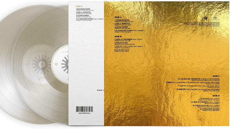 Gue Pequeno - Il Ragazzo D'Oro 10 Anni Dopo (180 Gr. Vinile Trasparente Oro Crystal) Lp 0602435807560