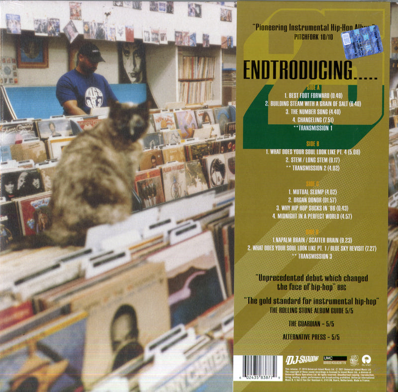 Dj Shadow - Endtroducing (25Th Anniversary Remastered Half Speed Limited Edt.) Lp 0602435838779