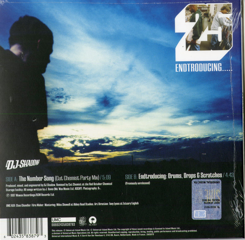 Dj Shadow - Endtroducing (7" Remixes 25Th Annyversary) Lp 0602435838793