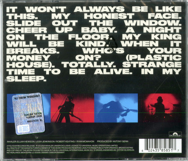 Inhaler - It Won'T Always Be Like This Cd 0602435858517
