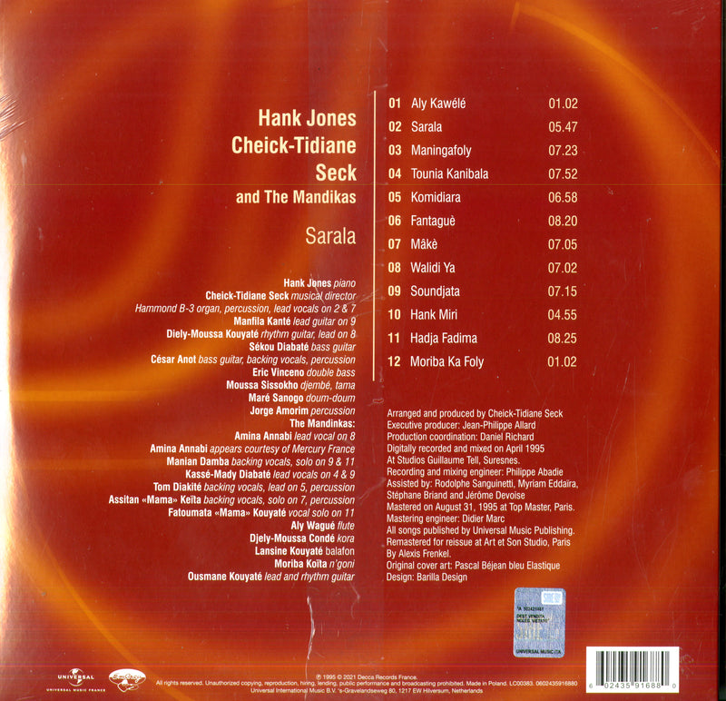 Jones Hank - Sarala Lp 0602435916880