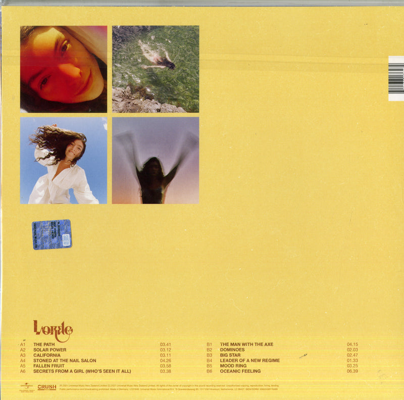 Lorde - Solar Power Lp 0602438176489