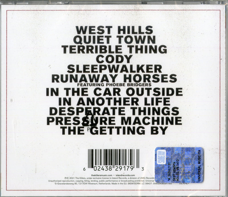 Killers The - Pressure Machine Cd 0602438291793