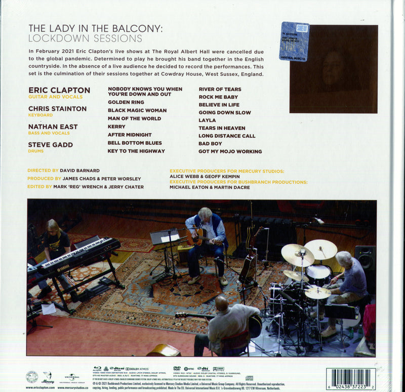 Clapton Eric - The Lady In The Balcony: Lockdown Sessions Dvd+Br+Cd Cd 0602438372232