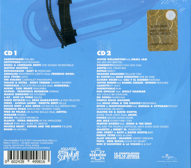 Compilation - Kiss Kiss Play Summer 2021 Cd 0602438499816