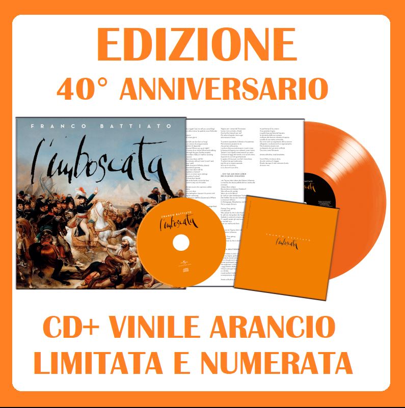 Battiato Franco - L'Imboscata (25Th Anniversary Vinyl Orange + Cd Con Bonus Track Numerata Ltd.) Lp 0602438511525