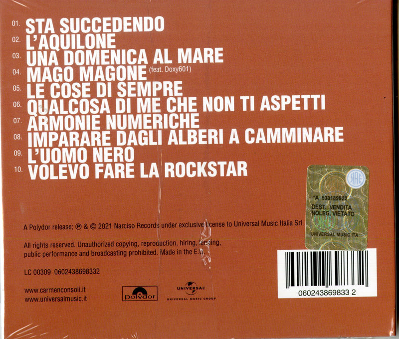 Consoli Carmen - Volevo Fare La Rockstar Cd 0602438698332