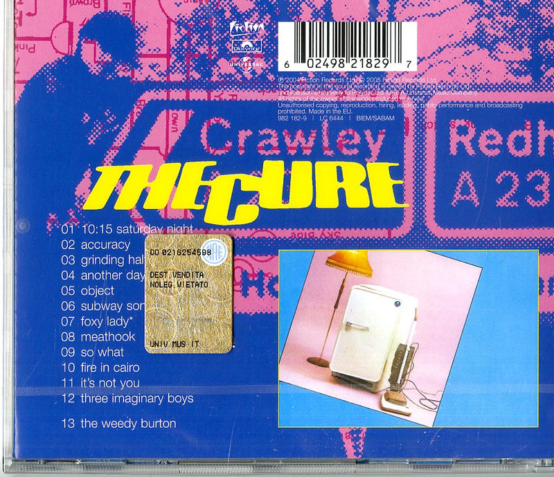 Cure The - Three Imaginary Boys-Remastered Cd 0602498218297