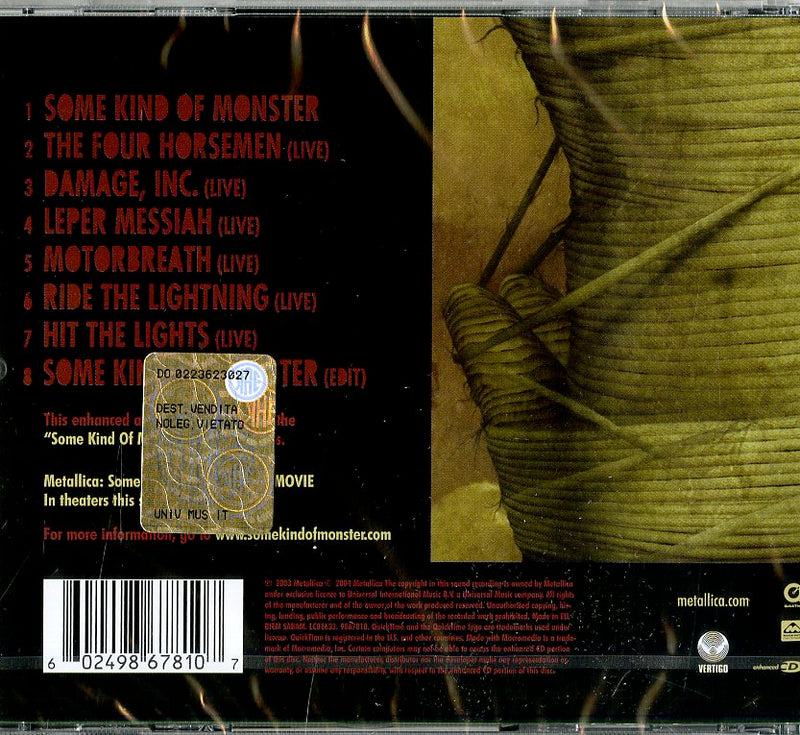 Metallica - Some Kind Of Monster Cd 0602498678107