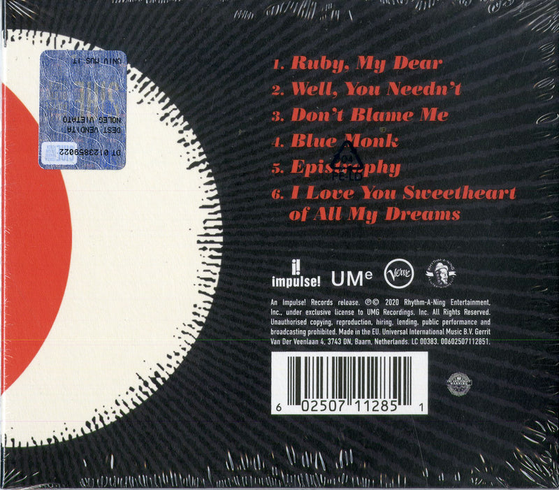 Monk Thelonious - Live At The Palo Alto High School 1968 Cd 0602507112851