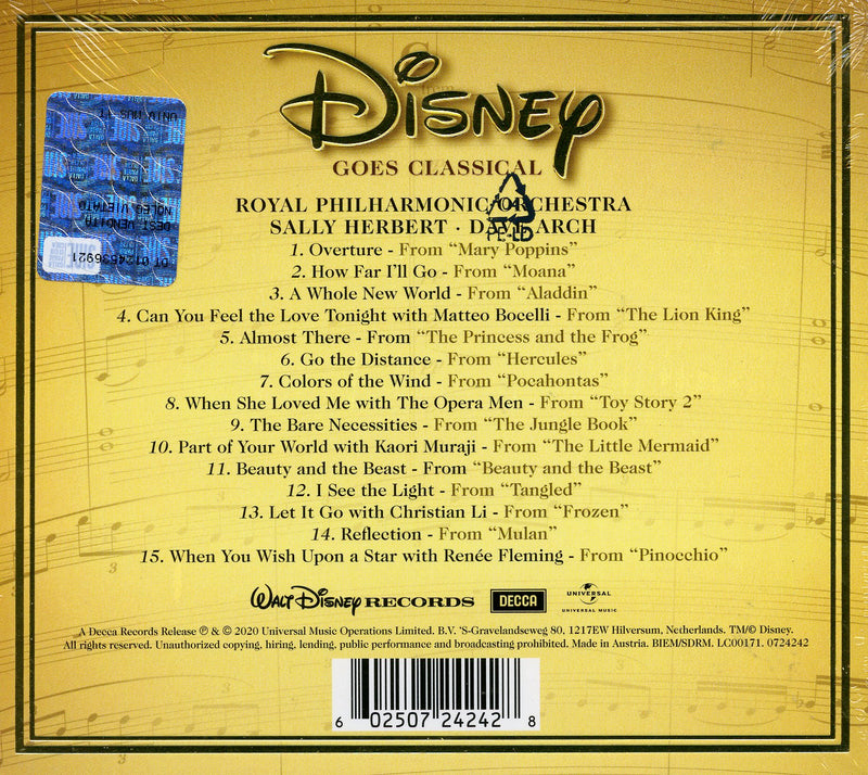 Compilation - Disney Goes Classical Cd 0602507242428