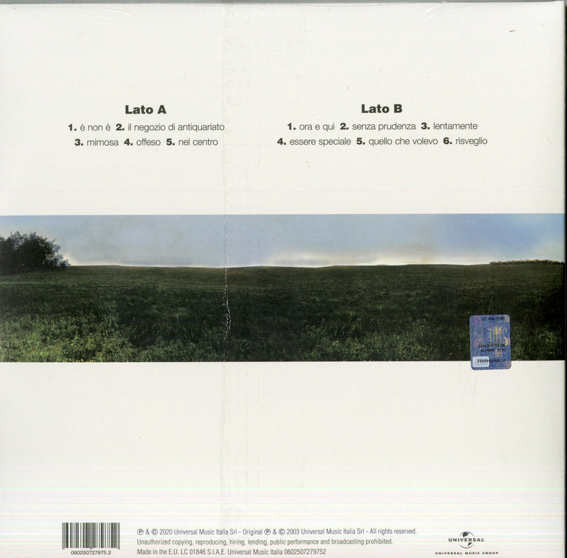 Fabi Niccolo' - La Cura Del Tempo (180 Gr. Remastered Edt.) Vinile LP - Vinyl record 0602507279752