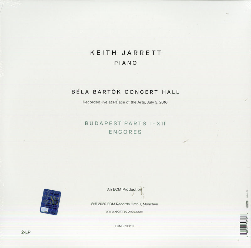Jarrett Keith - Budapest Concert Lp 0602507393304