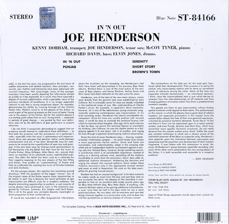 Henderson Joe - In & Out Lp 0602508027734