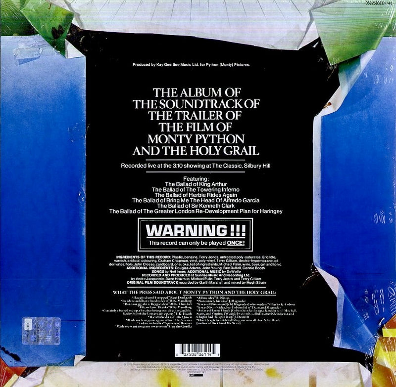 Monty Python - The Album Of The Soundtrack Of The Trailer.Of The Film...(180 Gr. Limited Edt.) Vinile LP - Vinyl record 0602508061141