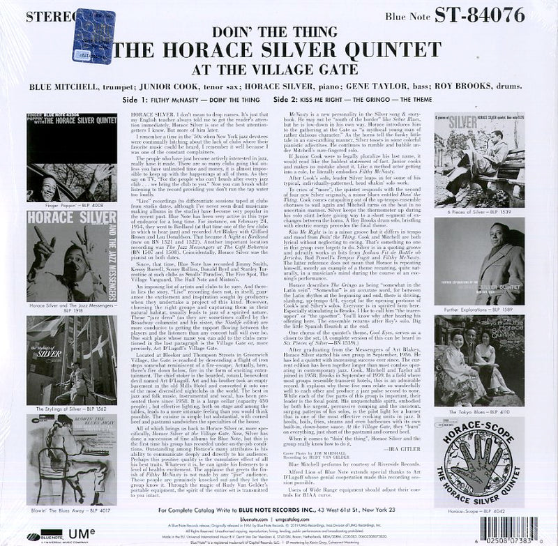 Silver Horace - Doin' The Thing Lp 0602508073830