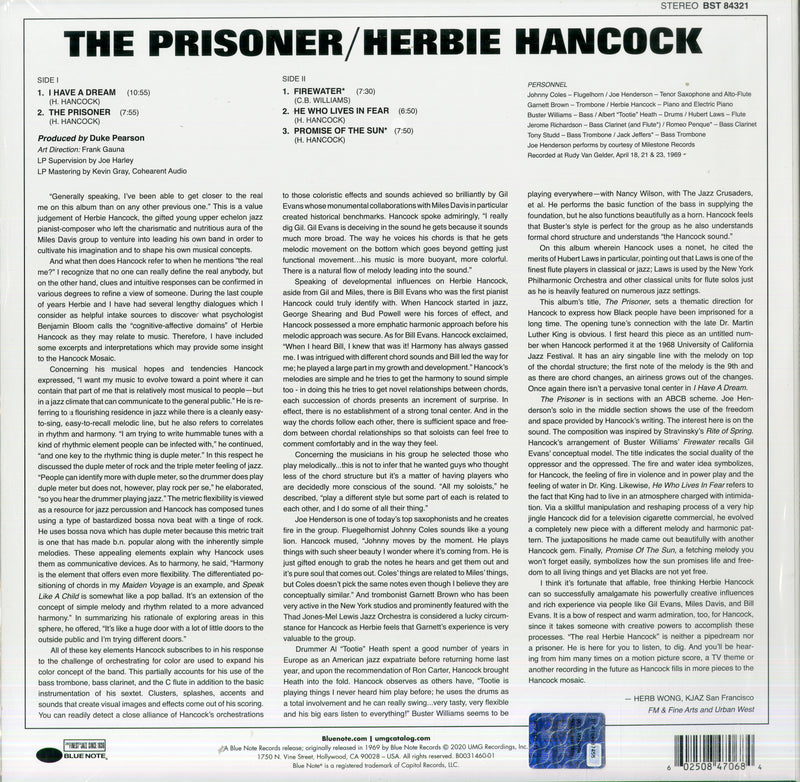 Hancock Herbie - The Prisoner Vinile LP - Vinyl record 0602508470684
