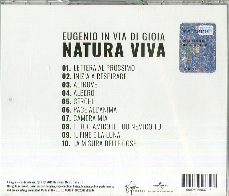 Eugenio In Via Di Gi - Natura Viva Cd 0602508583797