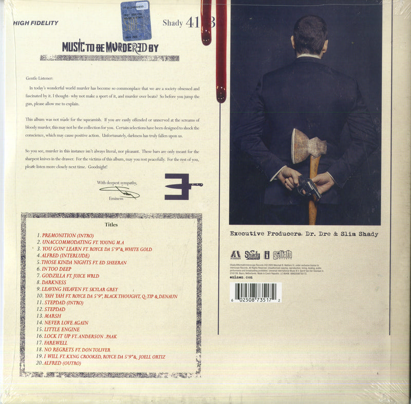 Eminem - Music To Be Murdered By Lp 0602508735172