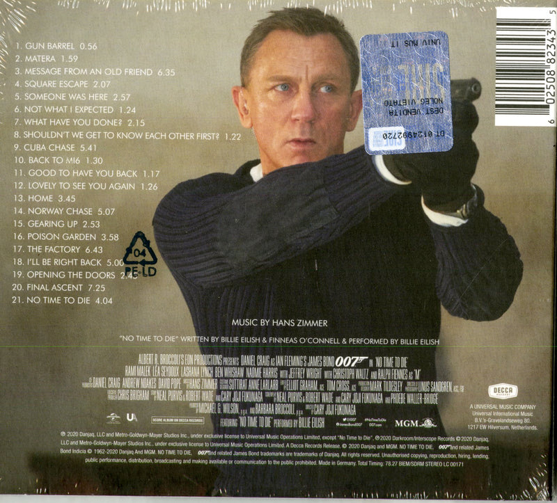 O.S.T.-007 No Time To Die - 007 No Time To Die Cd 0602508823435