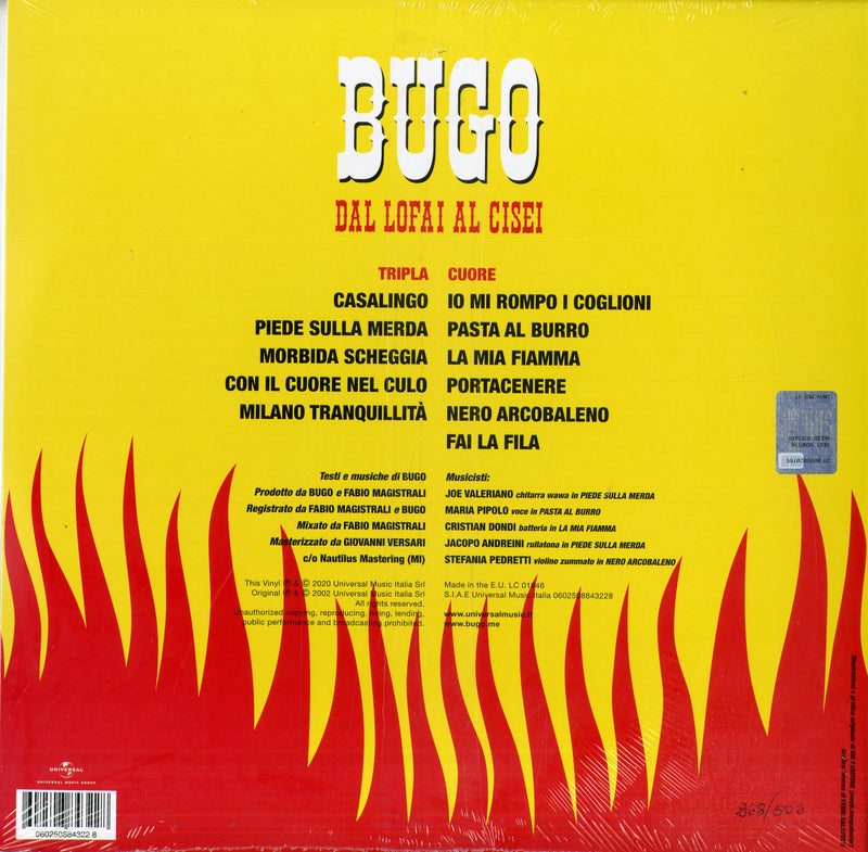 Bugo - Dal Lofai Al Cisei (180 Gr. Vinyl Vinyl Red Limited Edt.Num.) Lp 0602508843228