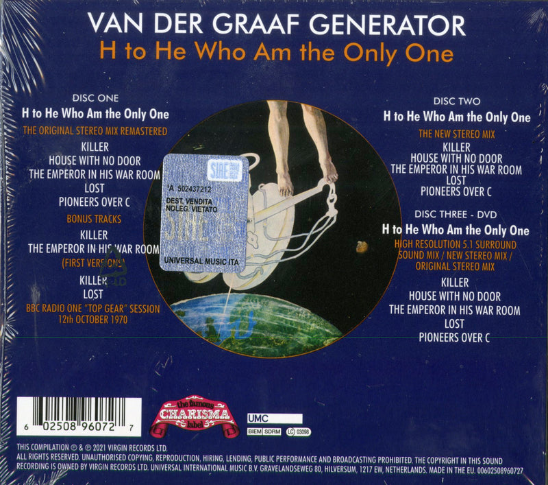 Van Der Graaf Generator - H To He Who Am (Deluxe Edition) Cd 0602508960727