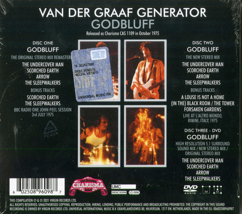 Van Der Graaf Generator - Godbluff (Deluxe Edition) Cd 0602508960987