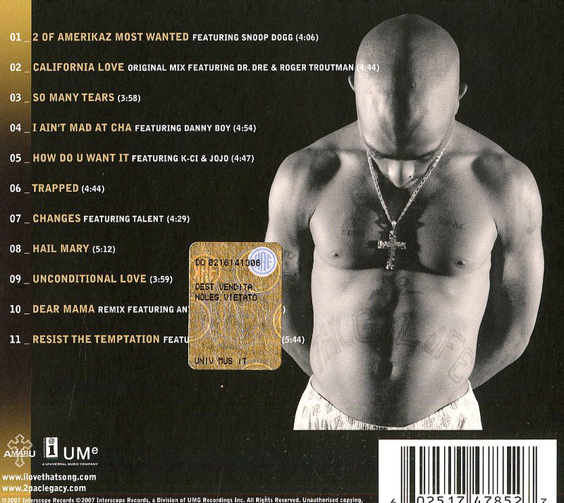 2Pac - The Best Of Part 1 Thug Cd 0602517478527