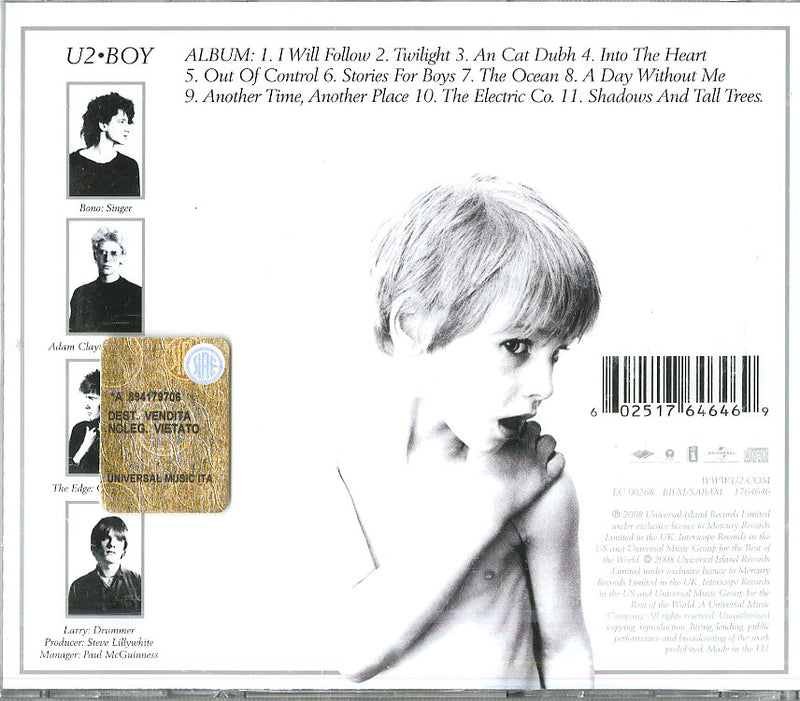 U2 - Boy (Remastered) Cd 0602517646469