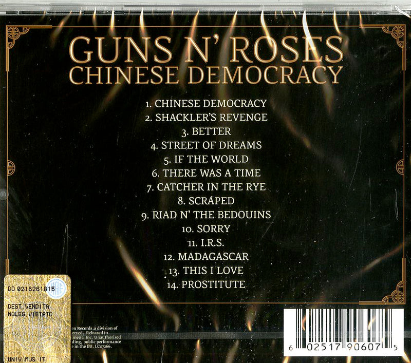 Guns N Roses - Chinese Democracy Cd 0602517906075