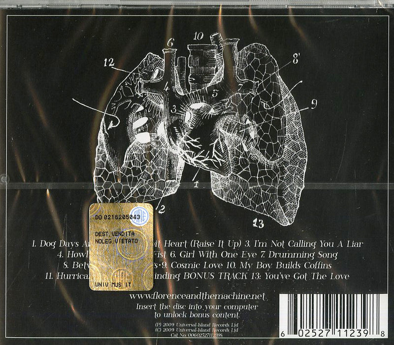 Florence + The Machine - Lungs Cd 0602527112398