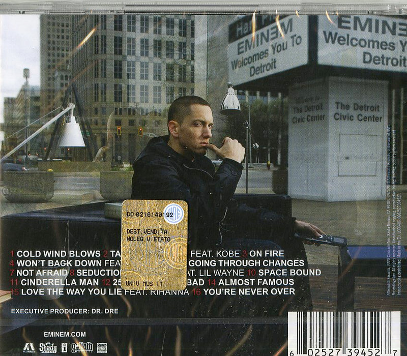 Eminem - Recovery Cd 0602527394527
