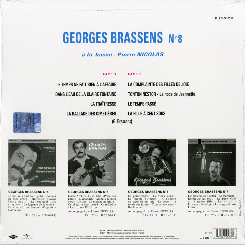 Brassens George - N. 8 (1 Lp 25 Cm.) Lp 0602527552613