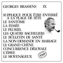 Brassens George - Ix (N.11)...Supplique Pour Un Etre Enterre A La Plage De Sete (1 Lp 30 Cm.) Lp 0602527552644