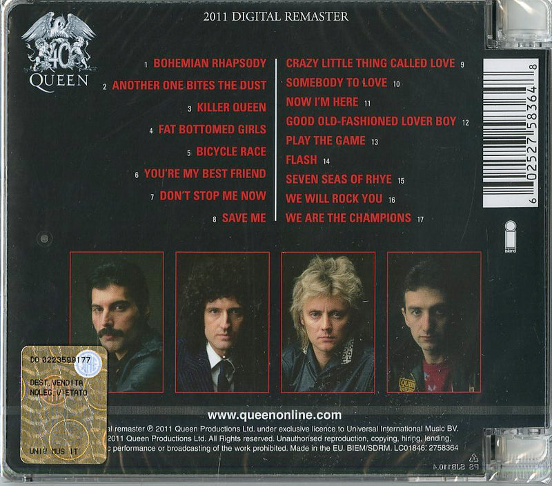 Queen - Greatest Hits I Cd 0602527583648