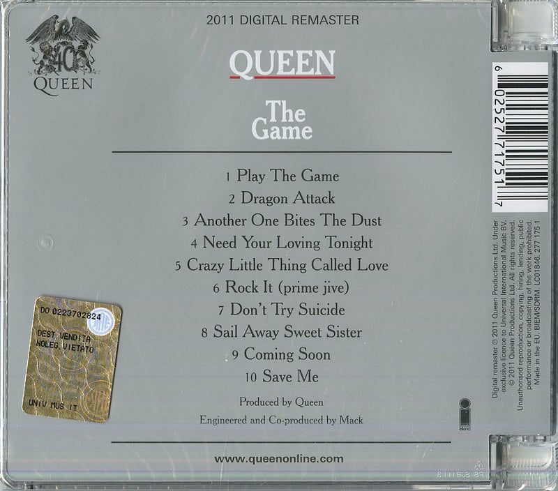 Queen - The Game Cd 0602527717517