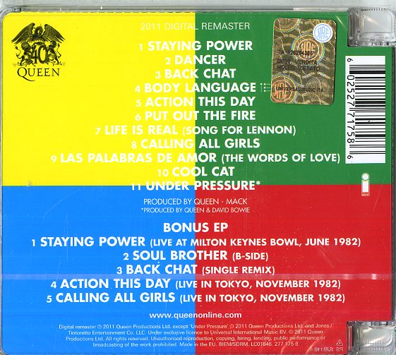 Queen - Hot Space (Ltd) Cd 0602527717586