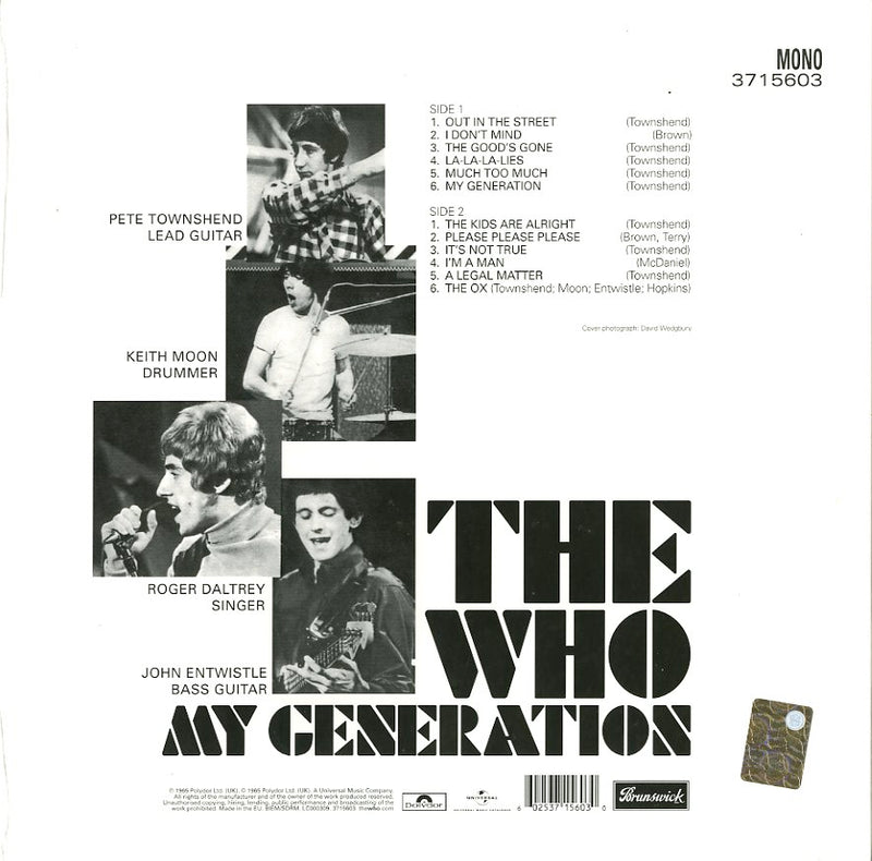 Who The - My Generation Vinile LP - Vinyl record 0602537156030