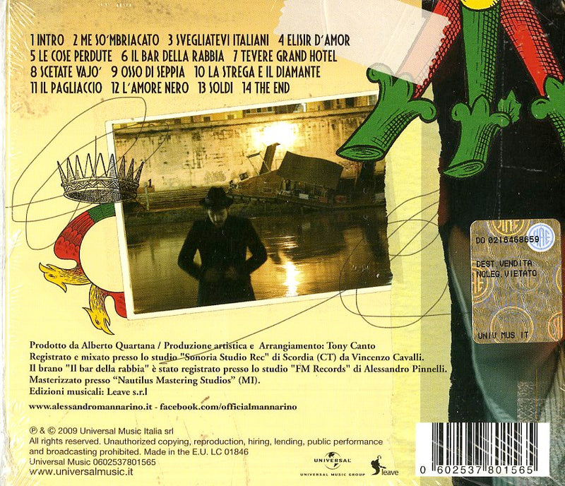 Mannarino - Bar Della Rabbia Cd 0602537801565