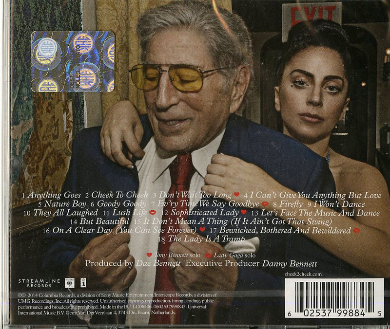 Bennett Tony & Lady Gaga - Cheek To Cheek (Deluxe Edt.) Cd 0602537998845