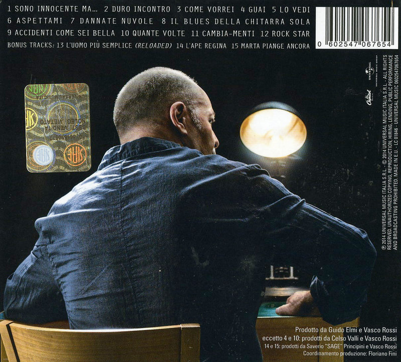 Rossi Vasco - Sono Innocente (Booklet + Posterino) Cd 0602547067654