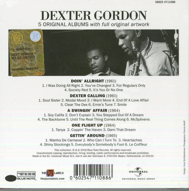 Gordon Dexter - 5 Original Albums Cd 0602547110886