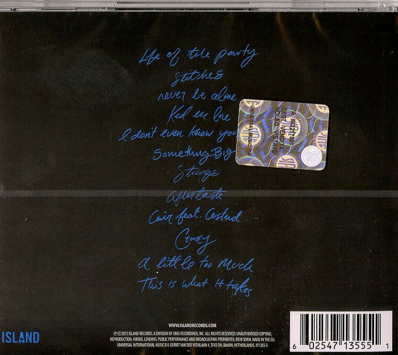 Mendes Shawn - Handwritten Cd 0602547135551