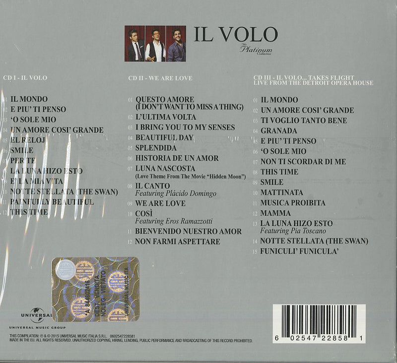 Il Volo - The Platinum Collection Cd 0602547228581