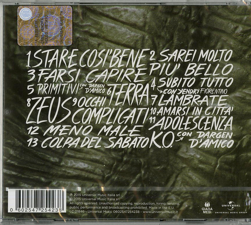 Edipo - Preistorie Di Tutti I Giorni Cd 0602547254238