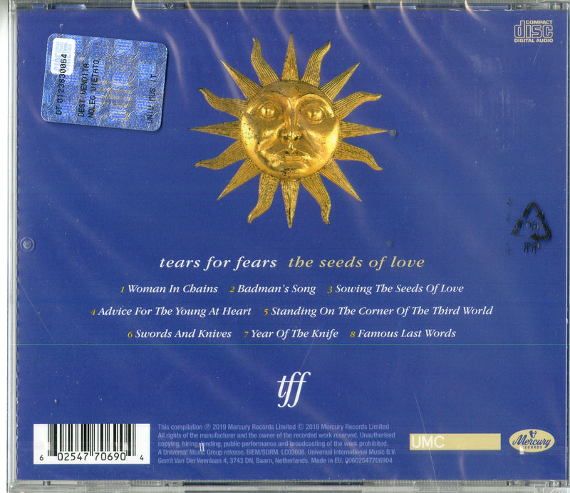 Tears For Fears - The Seeds Of Love (Remaster) Cd 0602547706904