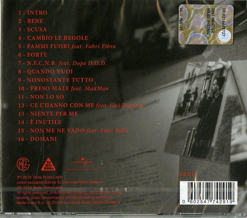 Gemitaiz - Nonostante Tutto Cd 0602547742919