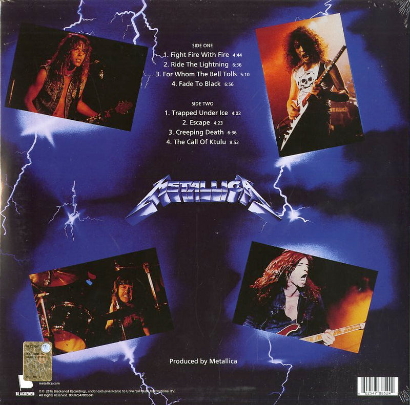Metallica - Ride The Lightning Lp 0602547885241